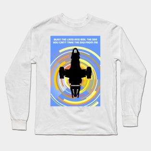 Firefly Poster - Blue Long Sleeve T-Shirt